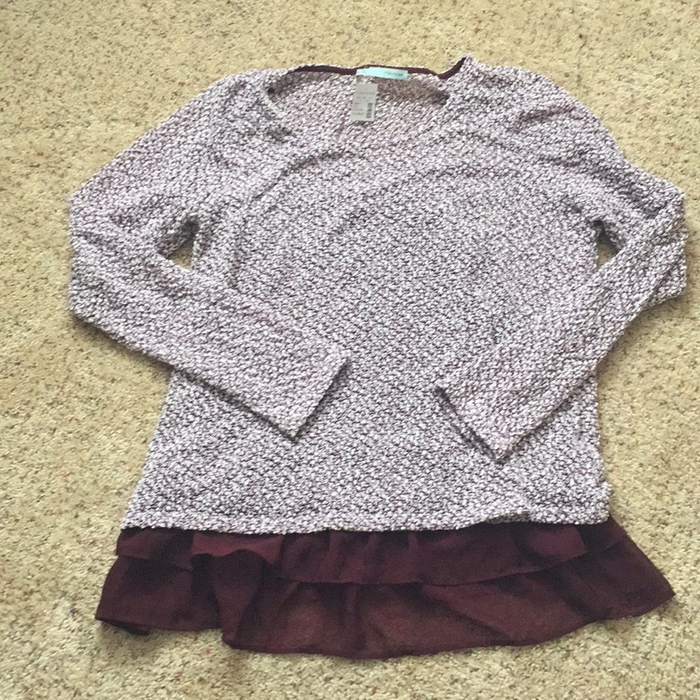 Ruffle sweater